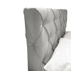 Letto Matrimoniale Con Contenitore In Tessuto Grigio Chiaro: Letto Matrimoniale in Offerta