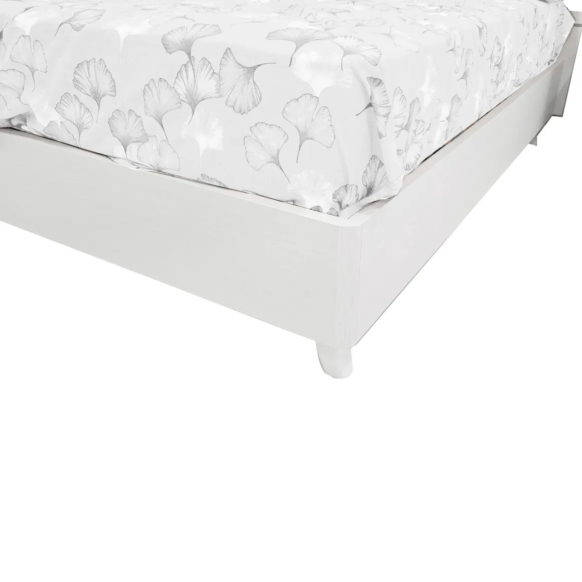 LETTO MATRIMONIALE CON CONTENITORE MOD. TWIN FRASSINO NUVOLA E ROVERE NODATO