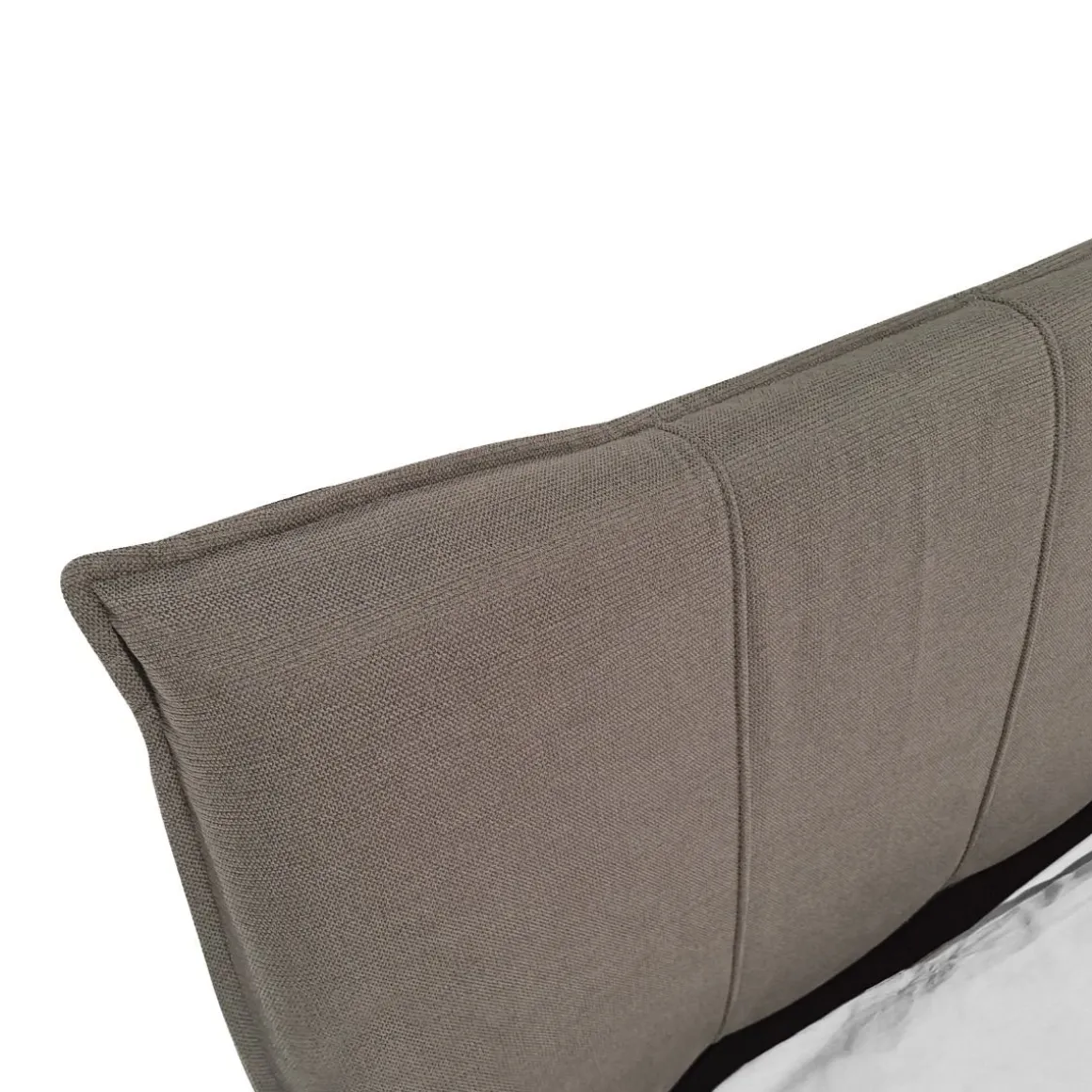 LETTO MATRIMONIALE CONTENITORE MOD. HUG IN TESSUTO TORTORA