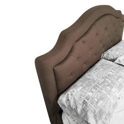 LETTO MATRIMONIALE CONTENITORE MOD. VICTORY ECONABUK MARRONE