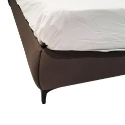 LETTO MATRIMONIALE CONTENITORE MOD. VICTORY ECONABUK MARRONE