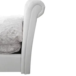 LETTO MATRIMONIALE CONTENITORE MOD. CHESTER ECOPELLE BIANCA