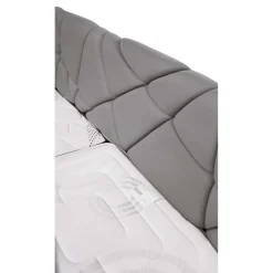 LETTO MATRIMONIALE CONTENITORE MOD. POP TESSUTO LYCRA GRIGIO CHIARO
