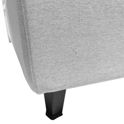 LETTO MATRIMONIALE CONTENITORE IN TESSUTO GRIGIO CHIARO