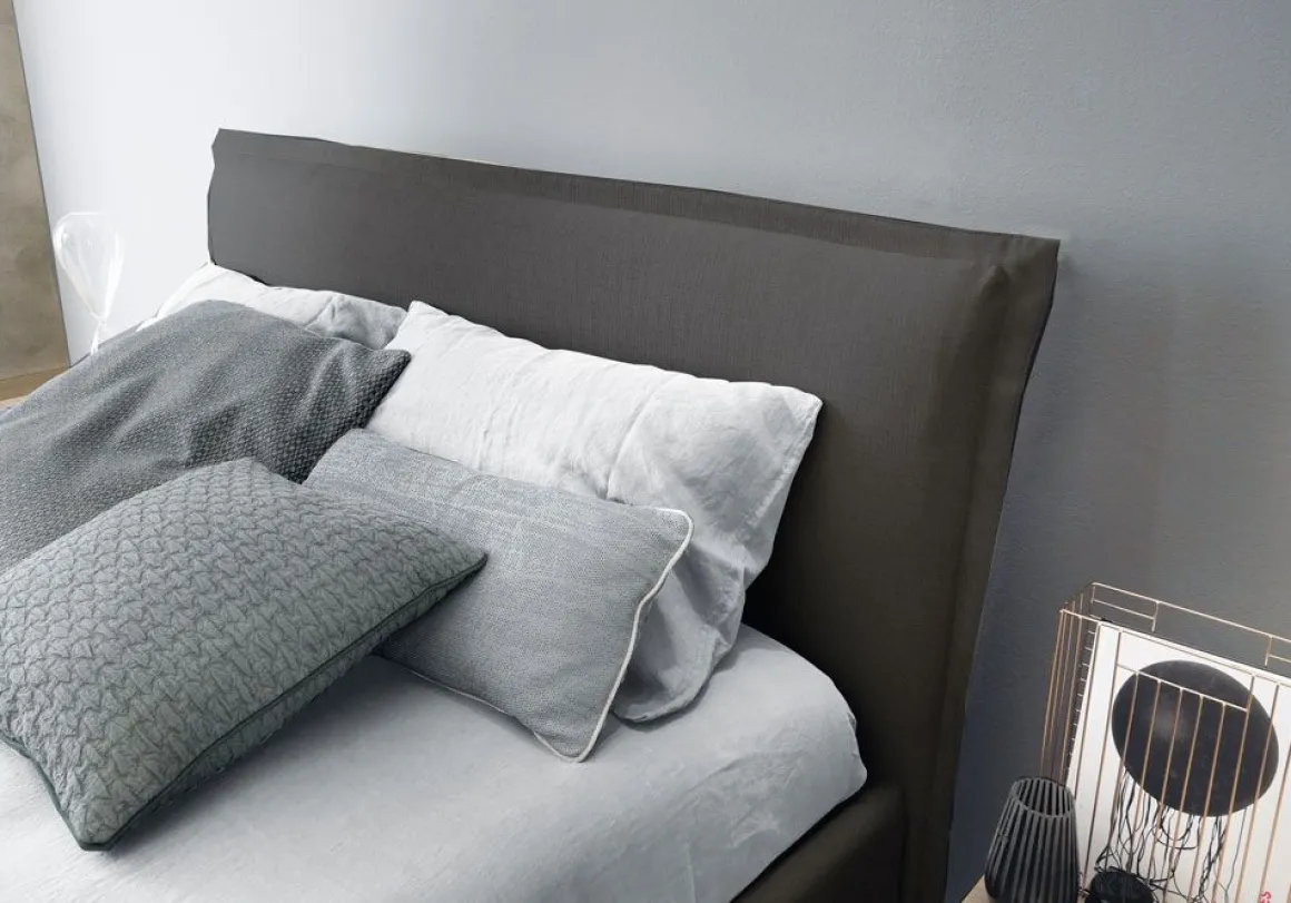 LETTO MATRIMONIALE CONTENITORE modello STILL IN TESSUTO