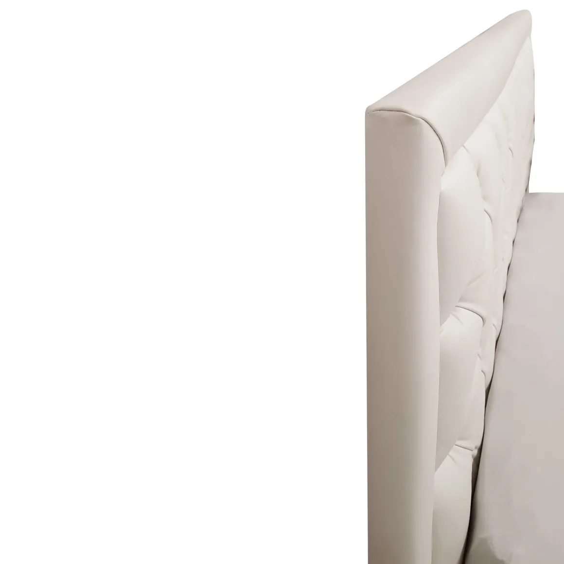 LETTO MATRIMONIALE CONTENITORE MOD. MARIA ANTONIETTA IN MICROFIBRA BIANCO