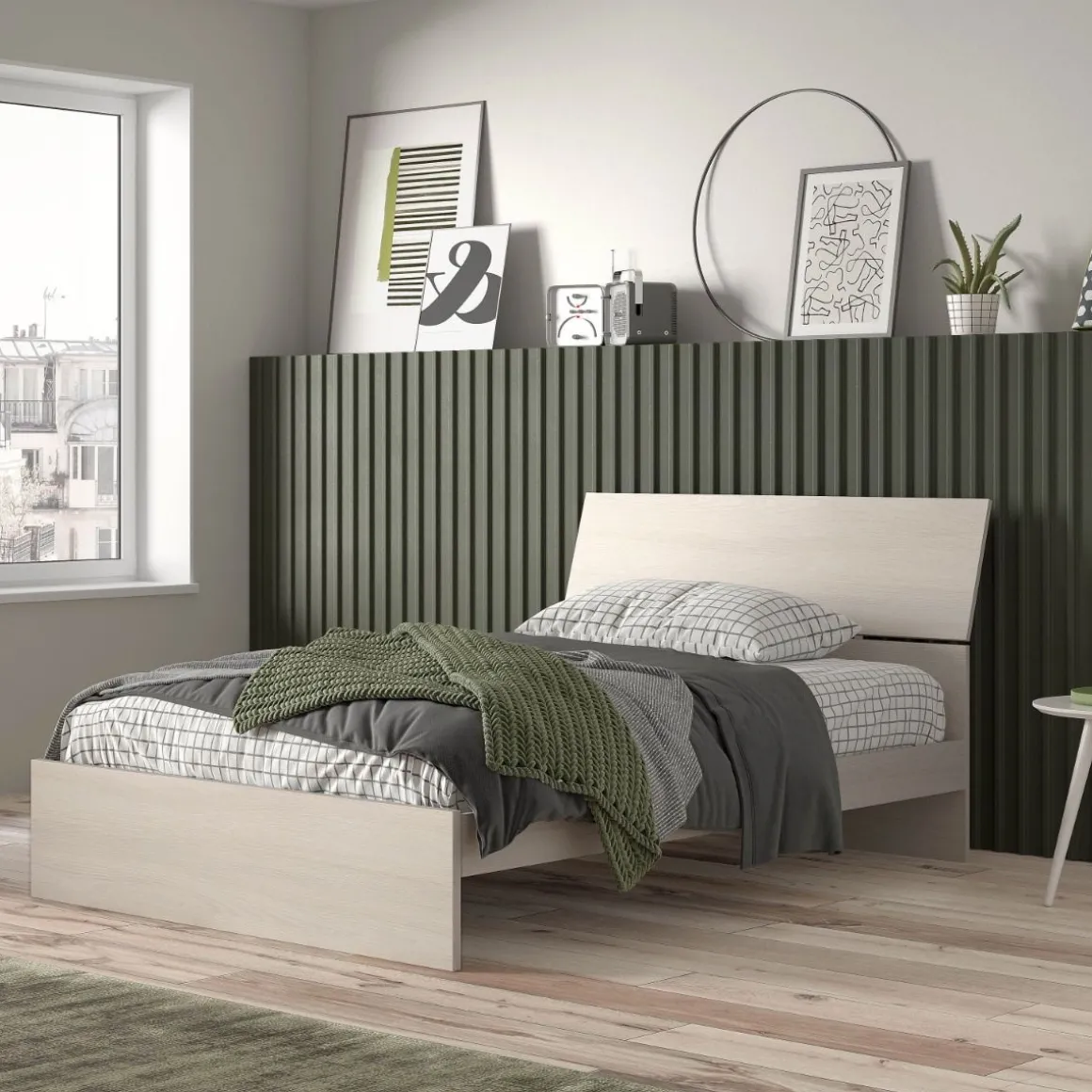 Letto 1 Piazza e Mezza con Giroletto in Olmo: Giroletto in offerta