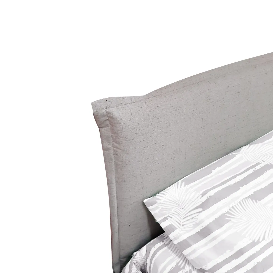 LETTO SINGOLO CON CONTENITORE MOD. CHANEL IN TESSUTO SABBIA