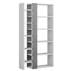 LIBRERIA LIFT BIANCO E RETRO GRAY: vendita online LIBRERIA LIFT BIANCO E RETRO GRAY in offerta