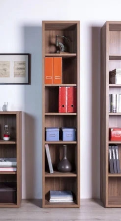 LIBRERIA MOD.DA VINCI CM 44X35,7 H. 217,2 NOCE BRERA: vendita online LIBRERIA MOD.DA VINCI CM 44X35,7 H. 217,2 NOCE BRERA in offerta