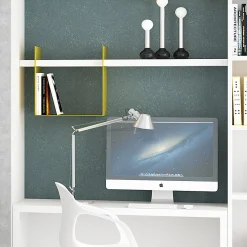 LIBRERIA PENSILE MOD. GALLERY CM 123 BIANCO FRASSINATO E SENAPE: vendita online LIBRERIA PENSILE MOD. GALLERY CM 123 BIANCO FRASSINATO E SENAPE in offerta