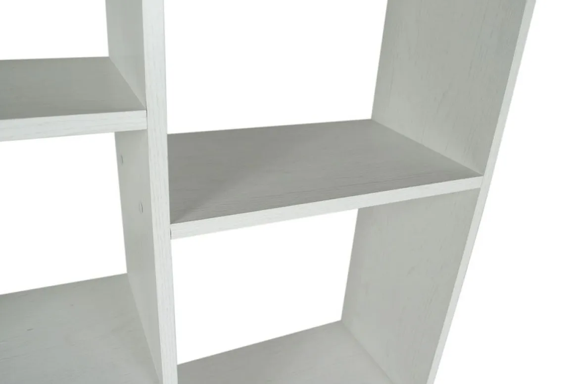 Libreria scaffale: libreria scaffale 7 vani in rovere sbiancato