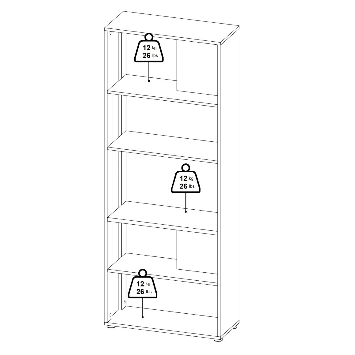LIBRERIA SIGN CM 79.6X34.4 H.204.7 GRIGIO OPACO E JACKSON HICHORY : vendita online LIBRERIA SIGN CM 79.6X34.4 H.204.7 GRIGIO OPACO E JACKSON HICHORY in offerta