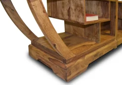 LIBRERIA TUTTO IN LEGNO MASSELLO DI SHEESHAM