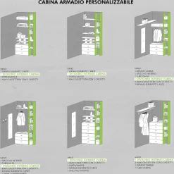 LIBRERIA 28,7x44,2 H. 244,1 GRIGIO PERLA