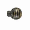 LINEA ANTIQUE - SET 2 FINALI PER TENDA MOD. SFERA COLORE NERO-ORO : vendita online LINEA ANTIQUE - SET 2 FINALI PER TENDA MOD. SFERA COLORE NERO-ORO in offerta