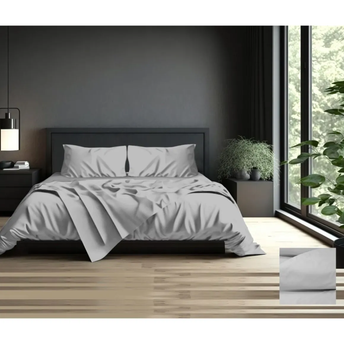 LINEA BRIGHT - COMPLETO LETTO 2 PIAZZE IN RASO DI COTONE GHIACCIO: vendita online LINEA BRIGHT - COMPLETO LETTO 2 PIAZZE IN RASO DI COTONE GHIACCIO in offerta