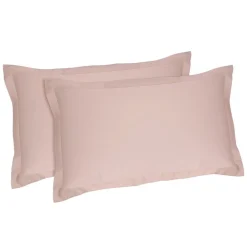LINEA BRIGHT - FEDERA 4 VOLANI IN RASO DI COTONE 52X82CM ROSA: vendita online LINEA BRIGHT - FEDERA 4 VOLANI IN RASO DI COTONE 52X82CM ROSA in offerta