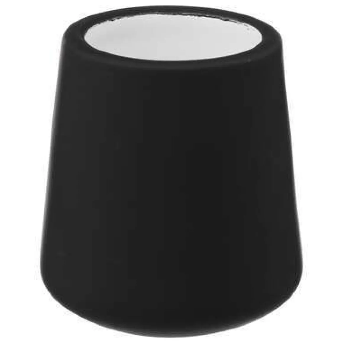 LINEA COLORS RUBBER - PORTASCOPINO NERO E CROMO