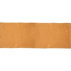LINEA ELINA - RUNNER IN LINO E COTONE 38X140CM OCRA: vendita online LINEA ELINA - RUNNER IN LINO E COTONE 38X140CM OCRA in offerta