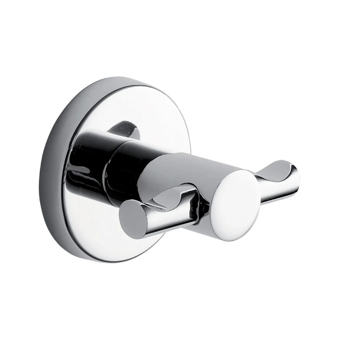 LINEA FELCE - APPENDIABITI 2 POSTI CROMATO IN ACCIAIO INOX 6,5X5,5X5,6CM