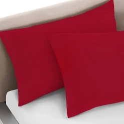LINEA FRIDA - COPPIA FEDERE IN COTONE 52X82 CM BORDEAUX: vendita online LINEA FRIDA - COPPIA FEDERE IN COTONE 52X82 CM BORDEAUX in offerta