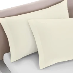 LINEA FRIDA - COPPIA FEDERE IN COTONE 52X82 CM PANNA: vendita online LINEA FRIDA - COPPIA FEDERE IN COTONE 52X82 CM PANNA in offerta