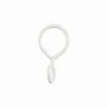 LINEA IDEAS 12 - SET 6 ANELLI PER TENDA IN METALLO MOD. GANCIO COLORE BIANCO : vendita online LINEA IDEAS 12 - SET 6 ANELLI PER TENDA IN METALLO MOD. GANCIO COLORE BIANCO in offerta