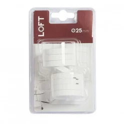 LINEA LOFT- SET 8 ANELLI PER TENDA IN METALLO COLORE BIANCO: vendita online LINEA LOFT- SET 8 ANELLI PER TENDA IN METALLO COLORE BIANCO in offerta