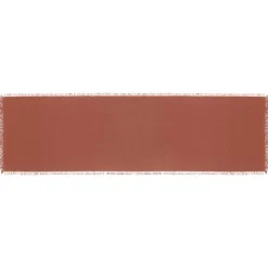 LINEA MAHA - RUNNER IN COTONE CM 38X140 TERRACOTTA: vendita online LINEA MAHA - RUNNER IN COTONE CM 38X140 TERRACOTTA in offerta