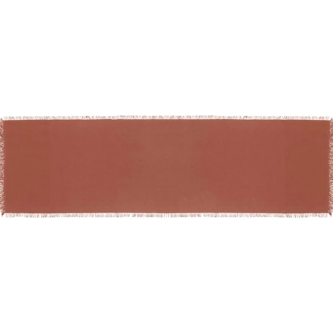 LINEA MAHA - RUNNER IN COTONE CM 38X140 TERRACOTTA: vendita online LINEA MAHA - RUNNER IN COTONE CM 38X140 TERRACOTTA in offerta