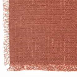 LINEA MAHA - RUNNER IN COTONE CM 38X140 TERRACOTTA: vendita online LINEA MAHA - RUNNER IN COTONE CM 38X140 TERRACOTTA in offerta