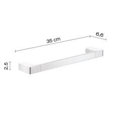LINEA PIRENEI - PORTA ASCIUGAMANI CROMO CM 35