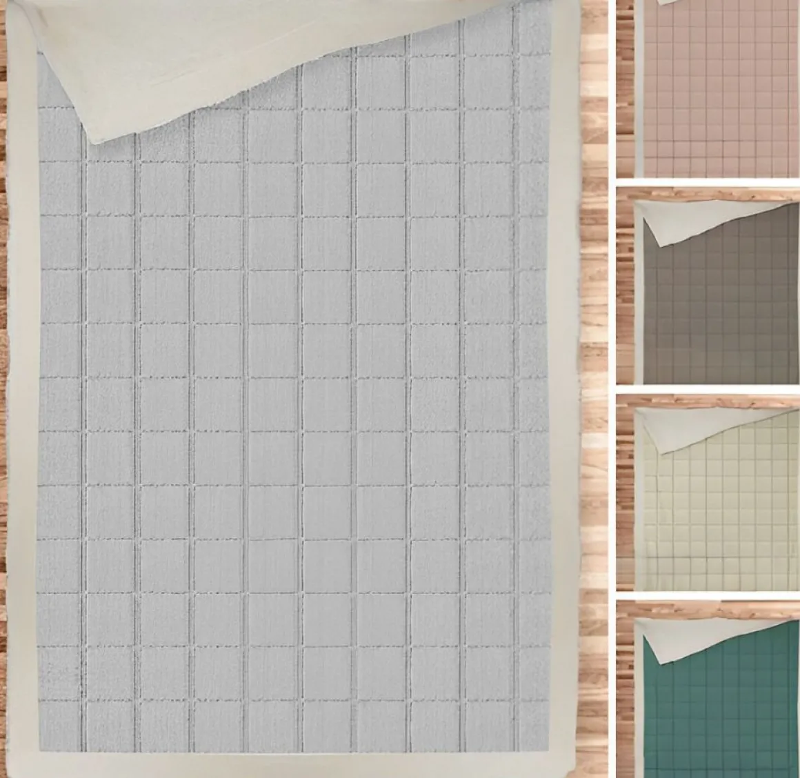 Linea Reverse: Coperta in Flanella e Sherpa 200x240 cm