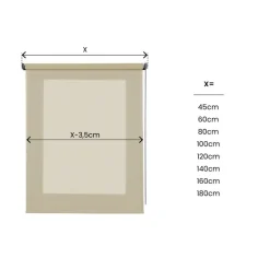 LINEA SOFT - TENDA A RULLO FILTRANTE BEIGE 80X180CM: vendita online LINEA SOFT - TENDA A RULLO FILTRANTE BEIGE 80X180CM in offerta