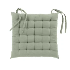 LINEA TWILY - COPRISEDIA IMBOTTITO 38X38CM IN COTONE/POLIESTERE RICICICLATO VERDE SALVIA: vendita online LINEA TWILY - COPRISEDIA IMBOTTITO 38X38CM IN COTONE/POLIESTERE RICICICLATO VERDE SALVIA in offerta