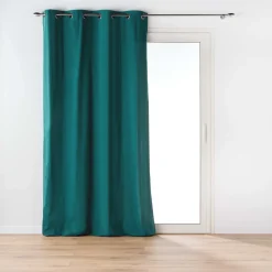 LINEA TWILY - TENDA CON OCCHIELLI IN COTONE/POLIESTERE 135X260CM SMERALDO: vendita online LINEA TWILY - TENDA CON OCCHIELLI IN COTONE/POLIESTERE 135X260CM SMERALDO in offerta