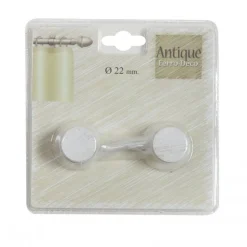 LINEA ANTIQUE - SET 2 FINALI PER TENDA MOD. TAPPO COLORE BIANCO-BEIGE : vendita online LINEA ANTIQUE - SET 2 FINALI PER TENDA MOD. TAPPO COLORE BIANCO-BEIGE in offerta