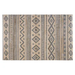 LINEA BAMBOO COOL - TAPPETO IN BAMBU' ETNIC BIANCO-GRIGIO 80X150CM: vendita online LINEA BAMBOO COOL - TAPPETO IN BAMBU' ETNIC BIANCO-GRIGIO 80X150CM in offerta