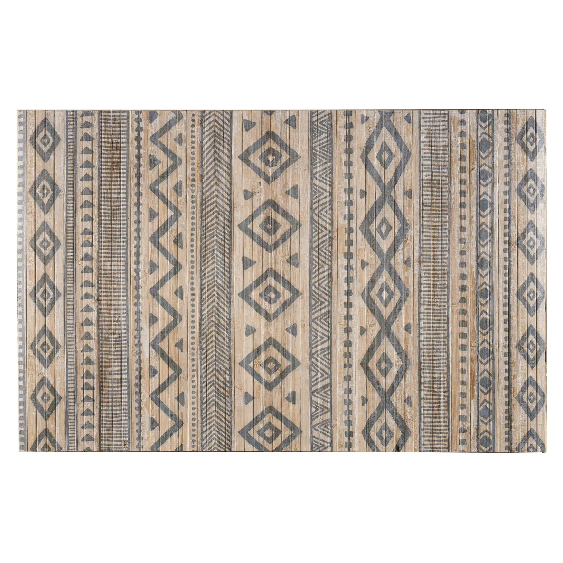 LINEA BAMBOO COOL - TAPPETO IN BAMBU' ETNIC BIANCO-GRIGIO 120X180CM: vendita online LINEA BAMBOO COOL - TAPPETO IN BAMBU' ETNIC BIANCO-GRIGIO 120X180CM in offerta