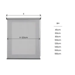 LINEA CALM - TENDA A RULLO FILTRANTE ARGENTO 80X250CM: vendita online LINEA CALM - TENDA A RULLO FILTRANTE ARGENTO 80X250CM in offerta