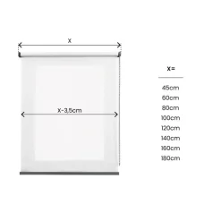 LINEA CALM - TENDA A RULLO FILTRANTE BIANCO 140X180CM: vendita online LINEA CALM - TENDA A RULLO FILTRANTE BIANCO 140X180CM in offerta