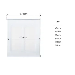 LINEA CLIP&FIX - TENDA A RULLO FILTRANTE BIANCO 60X180CM: vendita online LINEA CLIP&FIX - TENDA A RULLO FILTRANTE BIANCO 60X180CM in offerta