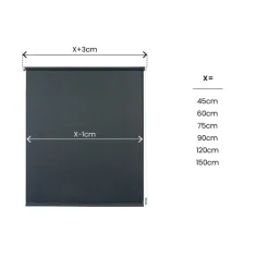 LINEA CLIP&FIX - TENDA A RULLO OSCURANTE GRIGIO GRAFITE 60X180CM: vendita online LINEA CLIP&FIX - TENDA A RULLO OSCURANTE GRIGIO GRAFITE 60X180CM in offerta