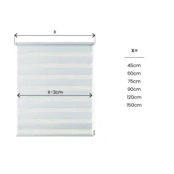 LINEA CLIP&FIX - TENDA NOTTE E GIORNO BIANCA 60X180CM: vendita online LINEA CLIP&FIX - TENDA NOTTE E GIORNO BIANCA 60X180CM in offerta