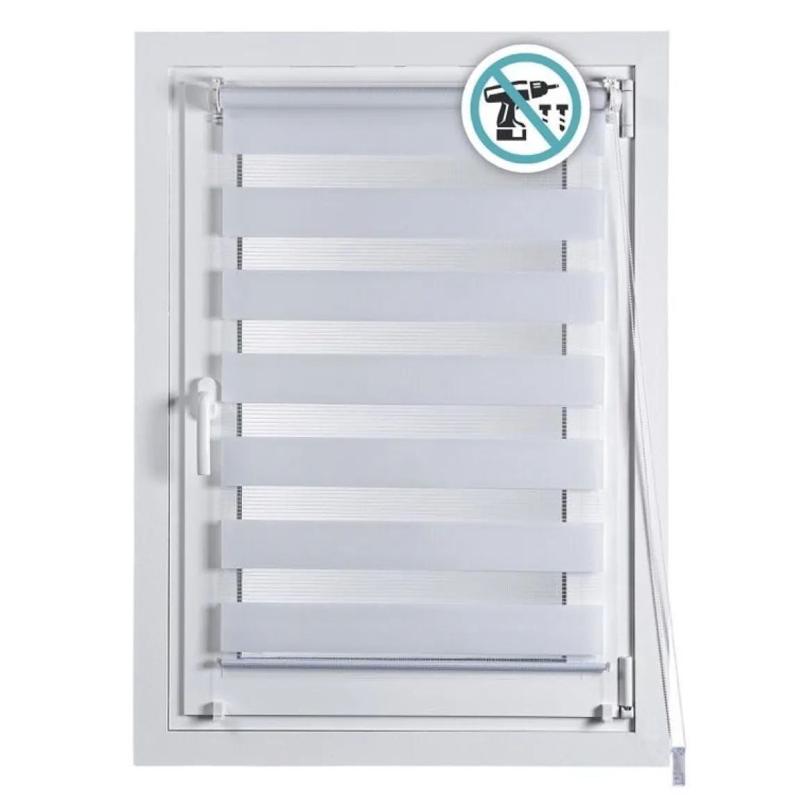 LINEA CLIP&FIX - TENDA NOTTE E GIORNO BIANCO 120X180CM: vendita online LINEA CLIP&FIX - TENDA NOTTE E GIORNO BIANCO 120X180CM in offerta