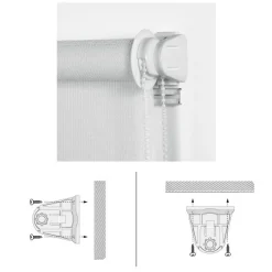 LINEA CLIP&FIX - TENDA NOTTE E GIORNO BIANCO 120X180CM: vendita online LINEA CLIP&FIX - TENDA NOTTE E GIORNO BIANCO 120X180CM in offerta