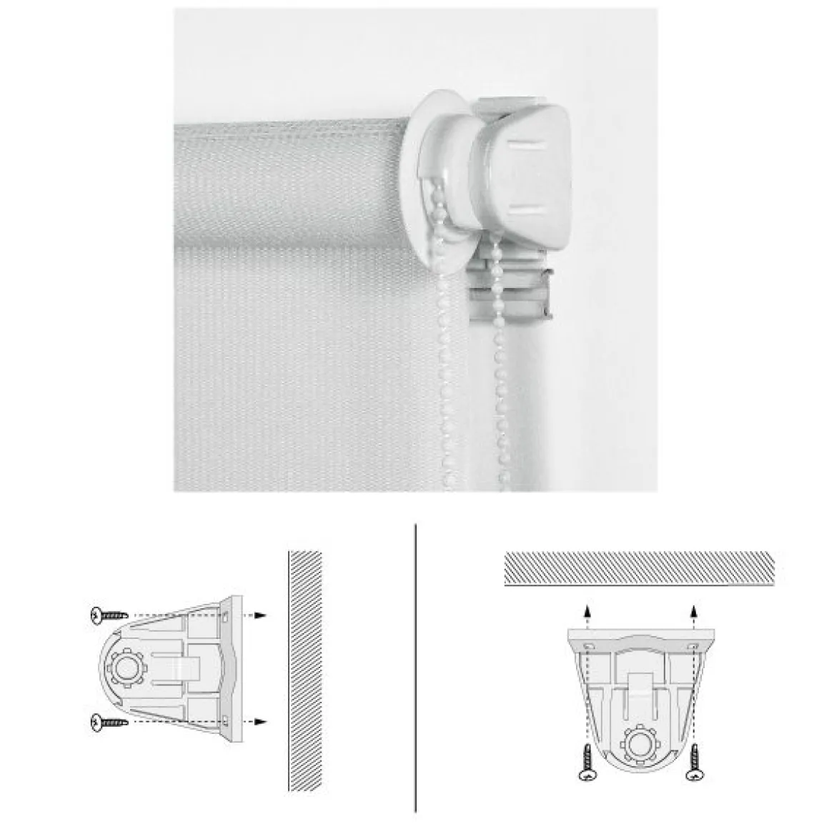 LINEA CLIP&FIX - TENDA NOTTE E GIORNO BIANCO 120X180CM: vendita online LINEA CLIP&FIX - TENDA NOTTE E GIORNO BIANCO 120X180CM in offerta