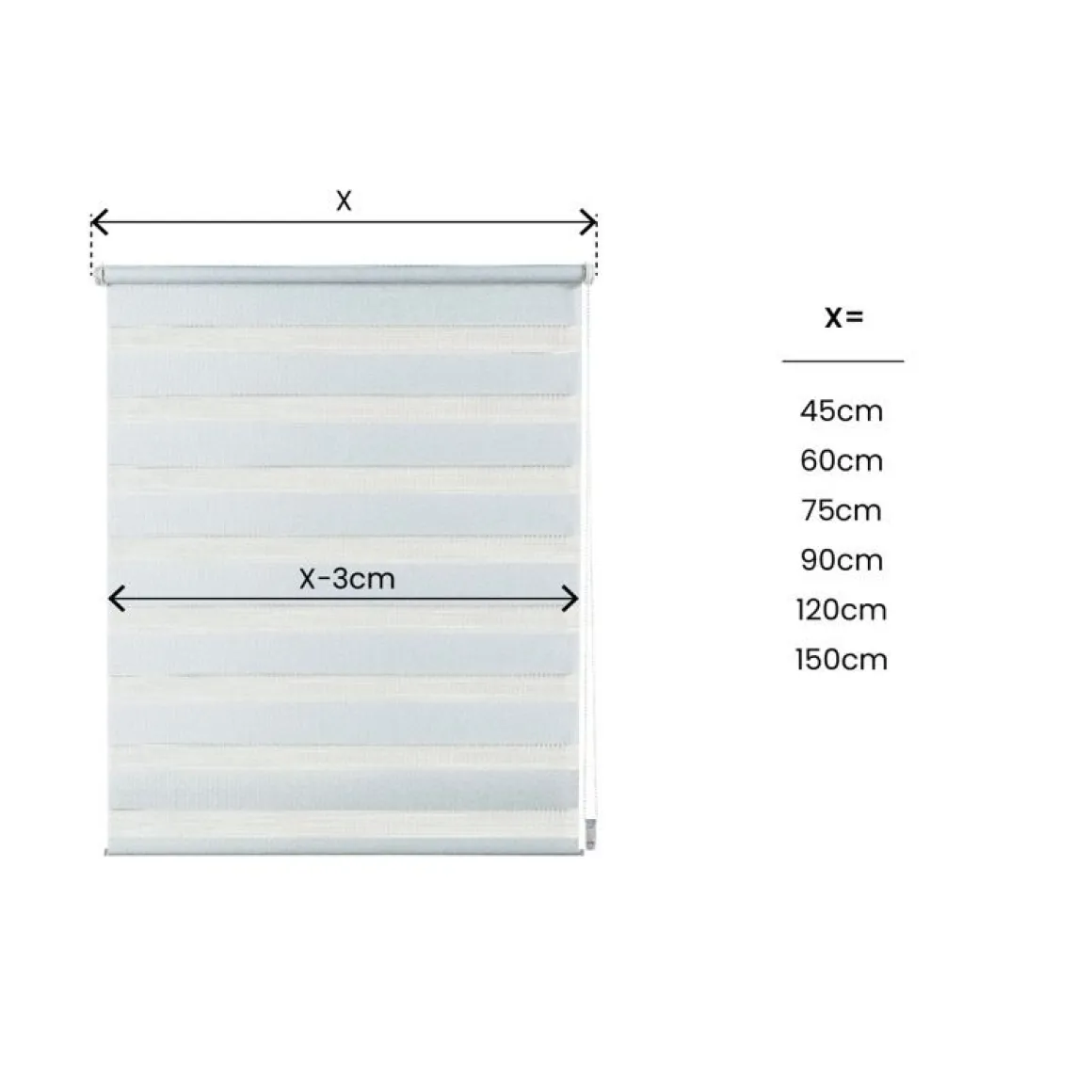 LINEA CLIP&FIX - TENDA NOTTE E GIORNO BIANCO 120X180CM: vendita online LINEA CLIP&FIX - TENDA NOTTE E GIORNO BIANCO 120X180CM in offerta