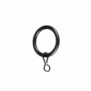 LINEA COLONIAL - SET 8 ANELLI PER TENDA IN METALLO COLORE NERO: vendita online LINEA COLONIAL - SET 8 ANELLI PER TENDA IN METALLO COLORE NERO in offerta
